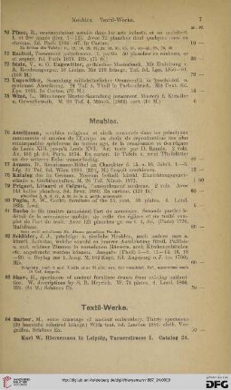 Meubles (Nr. 76 - 83)