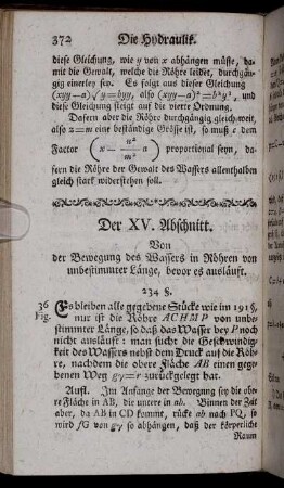 Der XV. Abschnitt.