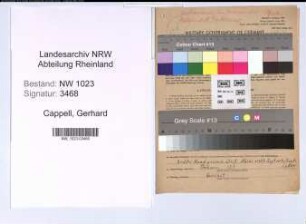Entnazifizierung Gerhard Cappell , geb. 05.04.1908 (Landarbeiter)