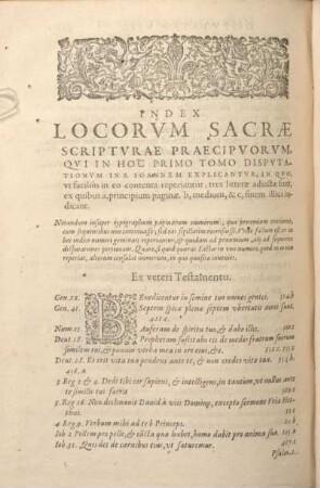 Index Locorvm Sacrae Scriptvrae Praecipvorvm, ...