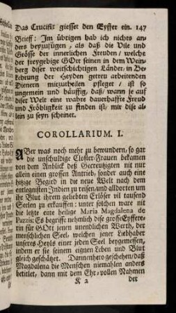 147-151, Corollarium I - II