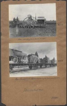 Lida: Tranport einer Bäckereikolonne auf der Eisenbahn