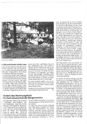 Präsident des Rechnungshofs beim Zentralausschuss der Bürgervereine