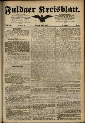 Ausgabe vom Freitag, den 06. Mai 1910.