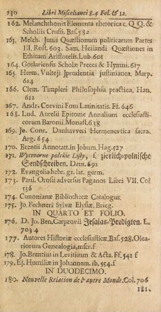 In Quarto Et Folio