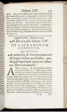De Sacramento Poenitentiæ.
