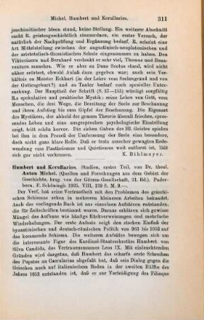 310-311 [Rezension] Dolezich, Gabriele, Die Mystik Jan van Ruysbroecks des Wunderbaren
