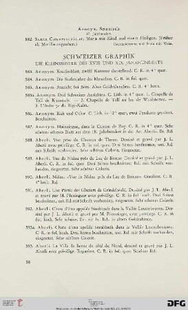 Schweizer Graphik (Nr. 583-1054)