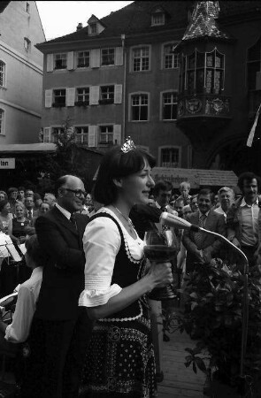 Freiburg: Wahl der Badischen Weinkönigin 1977