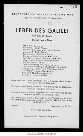 Leben des Galilei