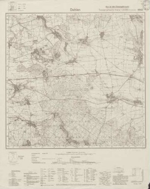 4643 Dahlen, Topographische Karte 1:25000 (4cm - Karte)