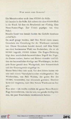 Wer hebt den Schatz ?