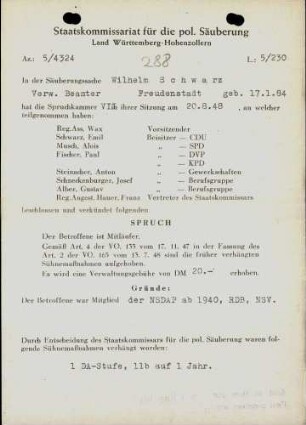 Schwarz, Wilhelm
