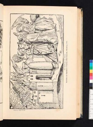 Die Zerstörung von Sodom. Facsimile aus Hartmann Schedels Welt-Chronik, Nürnberg 1493.