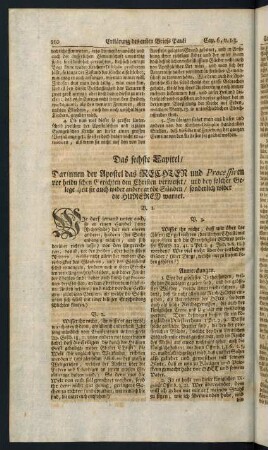 210-216, Das sechste Capitel