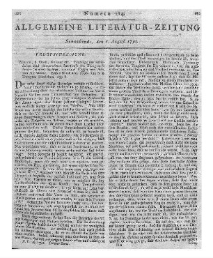 Salis-Marschlins, Karl Ulysses von: Beiträge zur natürlichen und ökonomischen Kenntniß des Königreichs beeder Sicilien / von Carl Ulysses v. Salis v. Marschlins. - Zürich : Orell, Geßner, Füßli Bd. 1-2. - 1790