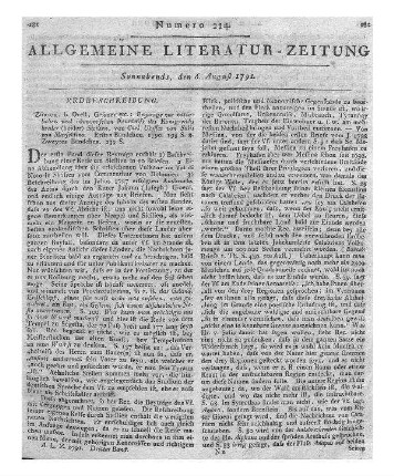 Salis-Marschlins, Karl Ulysses von: Beiträge zur natürlichen und ökonomischen Kenntniß des Königreichs beeder Sicilien / von Carl Ulysses v. Salis v. Marschlins. - Zürich : Orell, Geßner, Füßli Bd. 1-2. - 1790