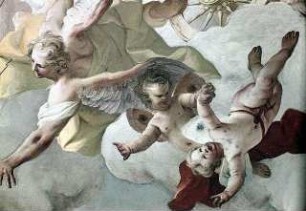 Pallas Athene als Triumph der göttlichen Weisheit, Sieg über die Mächte der Finsternis