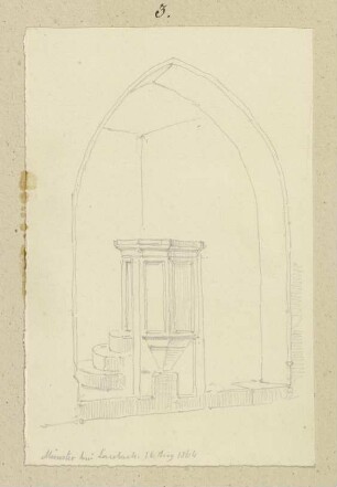 Kanzel der Kirche in Münster bei Laubach