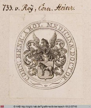 Wappen des Cornelis Hendrik à Roy