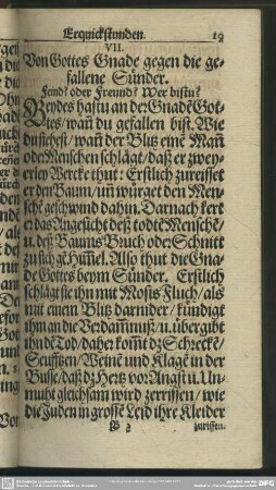 VII. Von Gottes Gnade gegen die gefallene Sünder