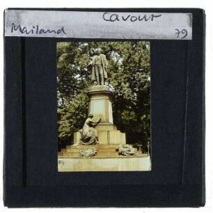 Mailand, Tabacchi, Tantardini, Denkmal für Camillo Benso di Cavour