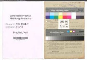 Entnazifizierung Karl Pregizer , geb. 04.08.1872 (Beigeordneter)