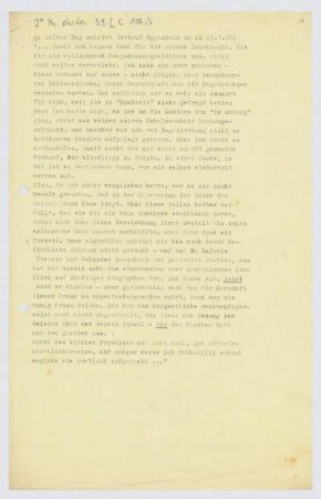 Brief von Gertrud Oppenheim an Franz Rosenzweig