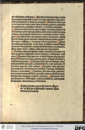 Explicit libellus sancti Thome de Aquino de vitiis et virtutibus numero quaternario procedens.