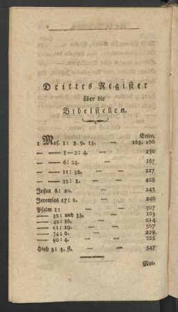 Drittes Register über die Bibelstellen