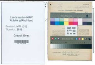 Entnazifizierung Ernst Grewel , geb. 13.01.1890 (Landwirt)