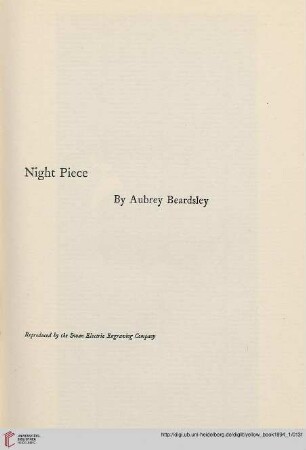 Plate: Night Piece by Aubrey Beardsley