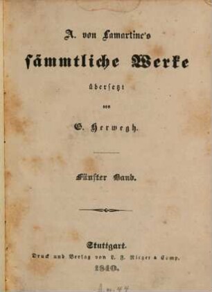 A. von Lamartine's sämmtliche Werke, 5. Jocelyn