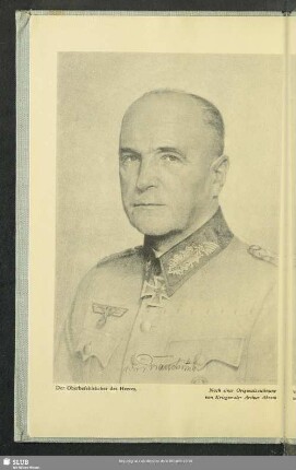 Der Oberbefehlshaber des Heeres