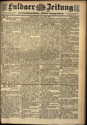 Ausgabe vom Freitag, den 25. Mai 1900.