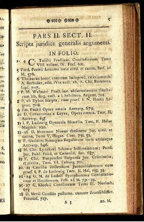 Sectio II. Scripta juridiica generalis argumenti.