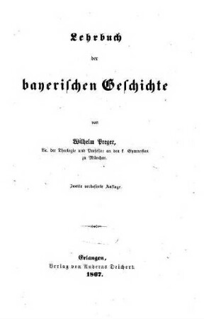 Lehrbuch der bayerischen Geschichte
