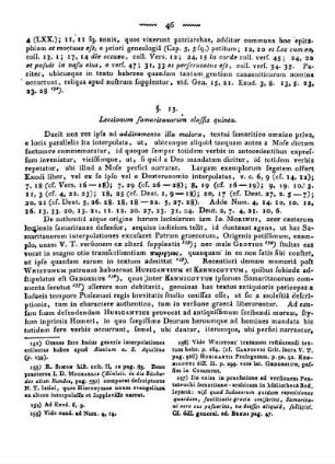 §. 13. Lectionum samaritanarum classis quinta.