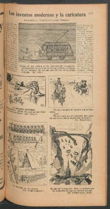 Los inventos modernos y la caricatura : Buscando al progreso su lado ridículo