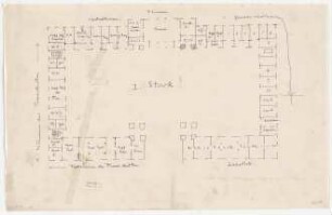 Thiersch, Friedrich von; Leipzig (Sachsen); Reichsgericht - Grundriss 1. OG