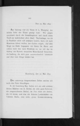 Hamburg, den 30. Mai 1899
