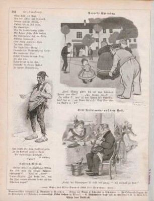 "Der Hausknecht" "Peperls Ehrentag" "Herr Nudelmaier auf dem Ball"