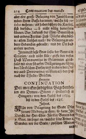 214-223, Nun von Belagerung der Stadt Ofen fernere ...