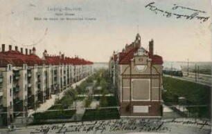 Leipzig-Reudnitz: Hofer Strasse ; Blick ins Innere der Meyerschen Kolonie