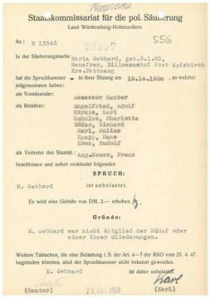 Gebhard, Maria