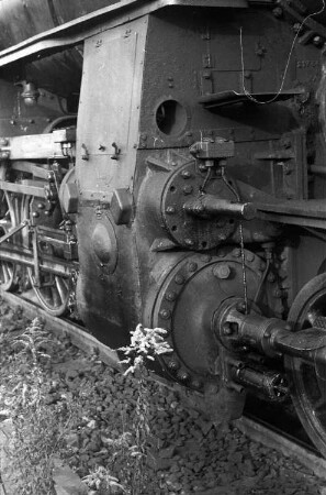 Dampflok BR 58 1791-1 : Dampflok BR 58 1791-1 im Bahnhof Aue