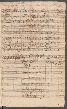 Messen. Auszüge (Sanctus); V (4), orch, bc; d-Moll; BWV 239