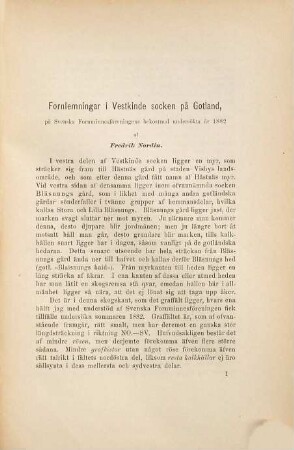 Svenska Fornminnesföreningens tidskrift. 6. 1884/87 (1885/87)