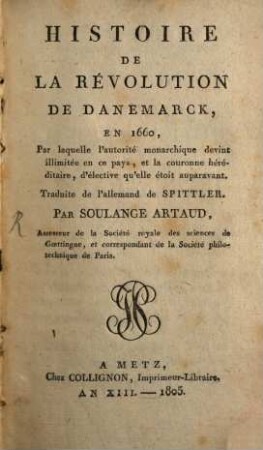 Histoire de la revolution de Danemarck