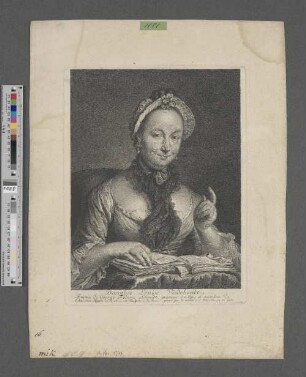 Dorothèe Louise Viedebandt, Femme de George Frèderic Schmidt, graveur du Roy et membre de lAcademie Royale de Peinture et Sculpture de Paris